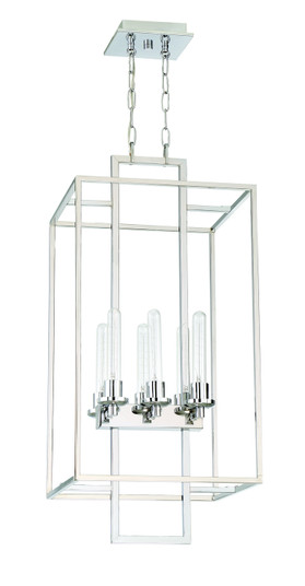 Cubic Six Light Foyer Pendant in Chrome (46|41536-CH)