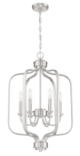 Bolden Six Light Foyer Pendant in Brushed Polished Nickel (46|50536-BNK)