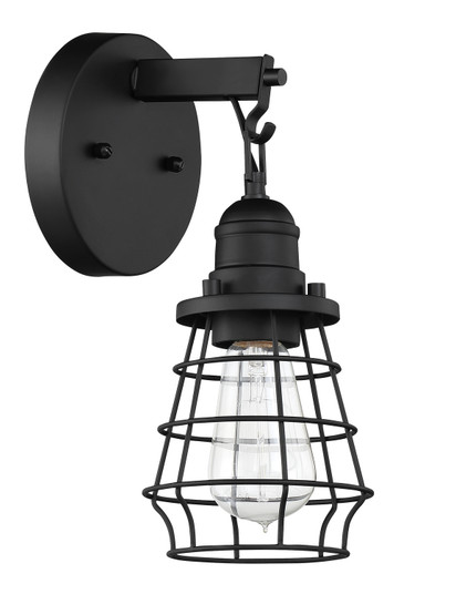 Thatcher One Light Wall Sconce in Flat Black (46|50601-FB) Thatcher One Light Wall Sconce in Flat Black (46|50601-FB)