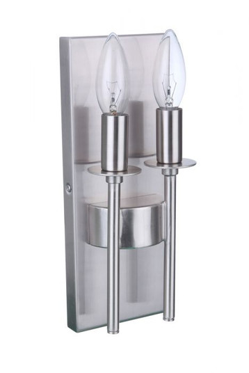 Larrson Two Light Wall Sconce in Brushed Polished Nickel (46|54362-BNK)