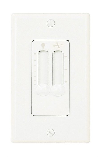 4 Speed Fan/Light Control Wall Control in White (46|CM-7W-LED)