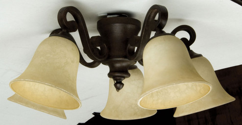 Light Kit-Armed LED Fan Light Kit in Aged Bronze Textured (46|LK37-AG-LED)