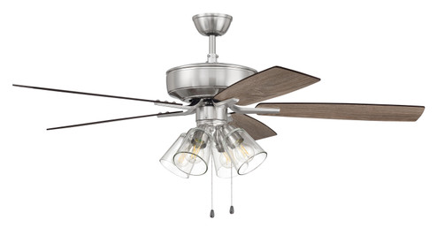 Pro Plus 104 52'' Ceiling Fan in Brushed Polished Nickel (46|P104BNK5-52DWGWN) Pro Plus 104 52'' Ceiling Fan in Brushed Polished Nickel (46|P104BNK5-52DWGWN)