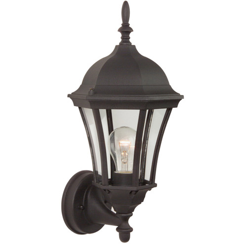 Curved Glass Cast One Light Wall Mount in Textured Black (46|Z380-TB)
