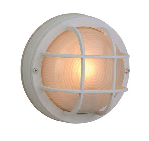 Bulkheads Oval and Round One Light Flushmount in Textured White (46|Z394-TW)