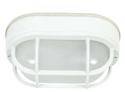 Bulkheads Oval and Round One Light Flushmount in Textured White (46|Z396-TW)