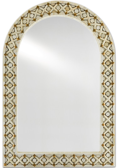 Ellaria Collection Mirror in Natural Bone/Brass/Mirror (142|1000-0089)