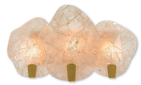 Nightfall Three Light Wall Sconce in Contemporary Gold Leaf/Smoky Quartz (142|5000-0170)