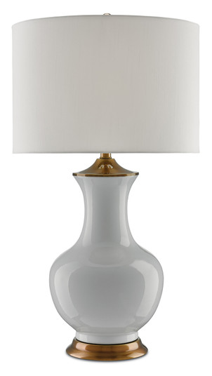 Lilou One Light Table Lamp in White/Antique Brass (142|6000-0020)