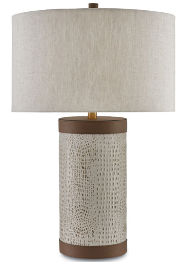 Baptiste One Light Table Lamp in Ivory/Brown/Brushed Brass (142|6000-0038)