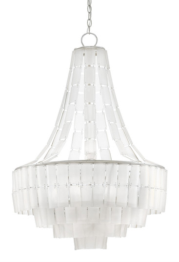 Vintner Seven Light Chandelier in Contemporary Silver Leaf/Opaque White (142|9000-0159)