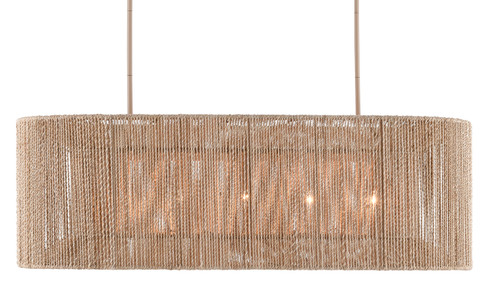 Mereworth Five Light Chandelier in Natural Rope/Beige (142|9000-0737)