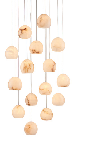 Lazio 15 Light Pendant in Natural/Painted Silver (142|9000-0898)