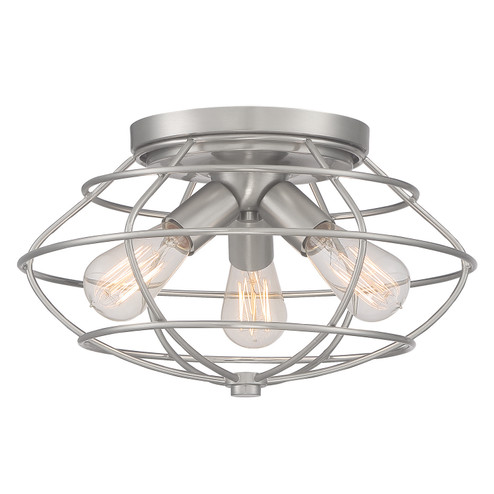 Jax Three Light Flushmount in Brushed Nickel (43|1260-BN)