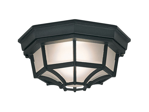 Builder Cast Aluminum One Light Flushmount in Black (43|2067-BK)