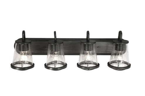 Darby Four Light Bath Bar in Weathered Iron (43|87004-WI)