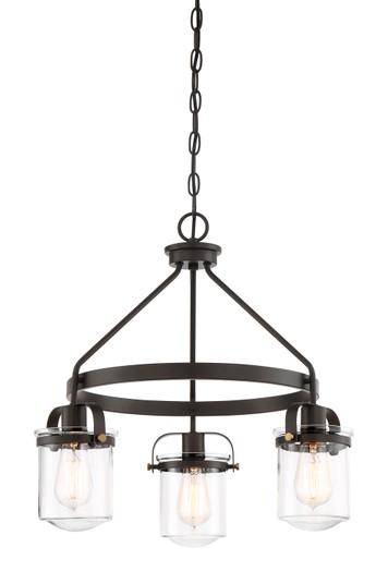 Jaxon Three Light Chandelier in Oil Rubbed Bronze (43|90683-ORB) Jaxon Three Light Chandelier in Oil Rubbed Bronze (43|90683-ORB)