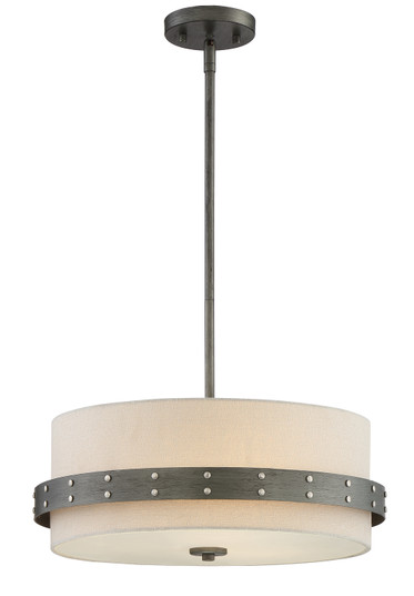 Garrett Three Light Pendant in Weathered Iron (43|92431-WI)