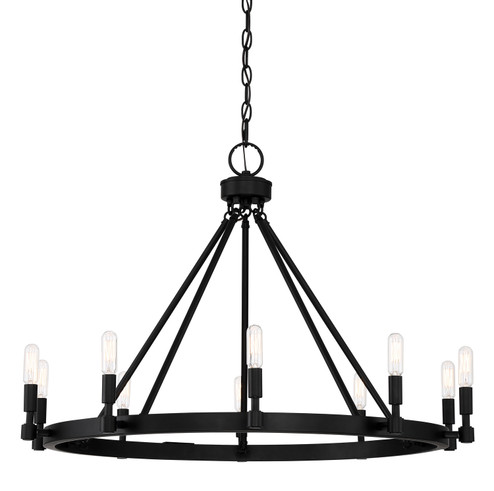 Fiora Ten Light Chandelier in Black (43|92589-BK)