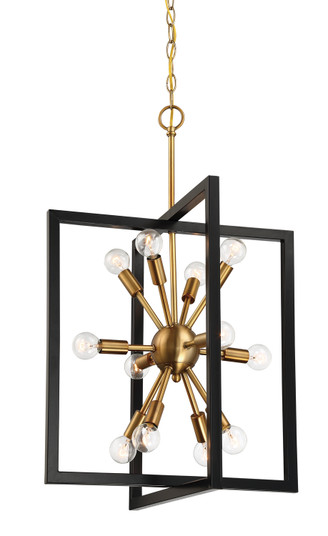 Xander 12 Light Pendant in Aged Warm Brass (43|92850-AWB)