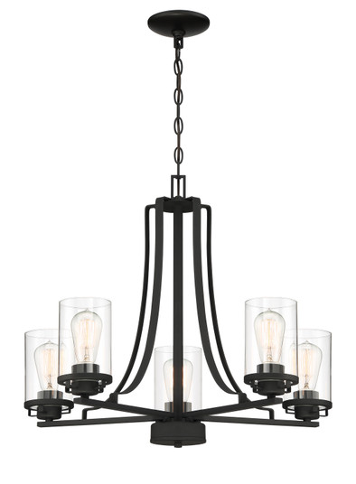 Jedrek Five Light Chandelier in Black (43|93385-BK)