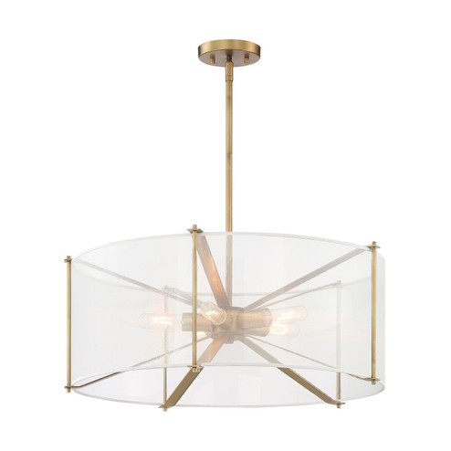 Daybreak Five Light Pendant in Old Satin Brass (43|D223M-26P-OSB)