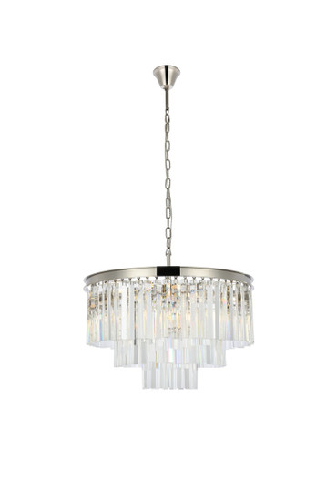 Sydney Nine Light Chandelier in Polished Nickel (173|1201D26PN/RC) Sydney Nine Light Chandelier in Polished Nickel (173|1201D26PN/RC)