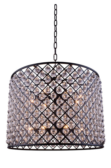 Madison 12 Light Chandelier in Matte Black (173|1204D35MB/RC)