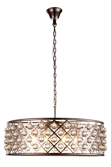 Madison Eight Light Chandelier in Polished Nickel (173|1213D32PN/RC)