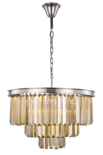 Sydney Nine Light Chandelier in Polished Nickel (173|1231D26PN-GT/RC)