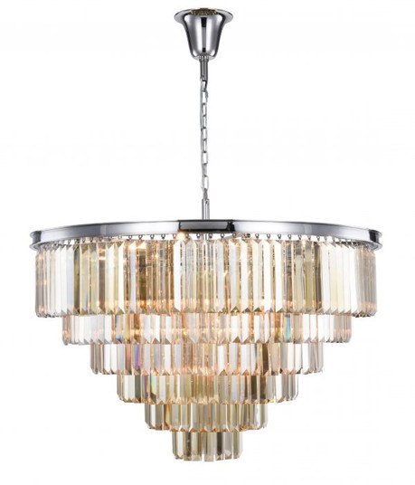 Sydney 33 Light Chandelier in Polished Nickel (173|1231D44PN-GT/RC)