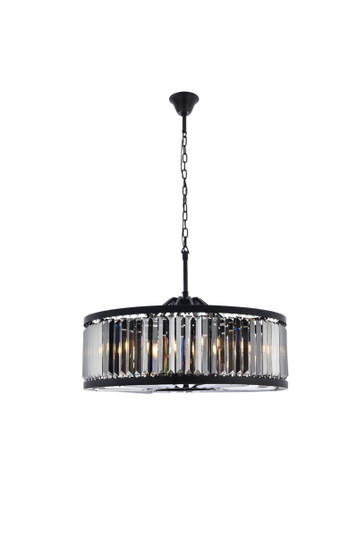 Chelsea Ten Light Chandelier in Matte Black (173|1233D35MB-SS/RC)