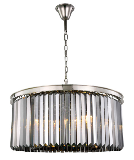 Sydney Eight Light Chandelier in Polished Nickel (173|1238D31PN-SS/RC)