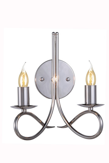 Lyndon Two Light Wall Sconce in Polished Nickel (173|1452W9PN)