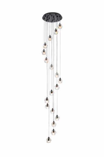 Eren LED Pendant in Black (173|3505G15BK)