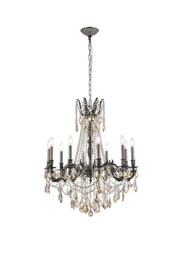 Rosalia Ten Light Chandelier in Pewter (173|9210D28PW-GT/RC)