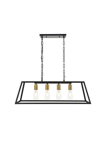 Resolute Four Light Pendant in brass (173|LD4061D32BRB)