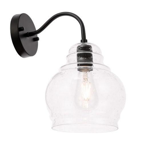 Pierce One Light Wall Sconce in Black (173|LD6192BK)