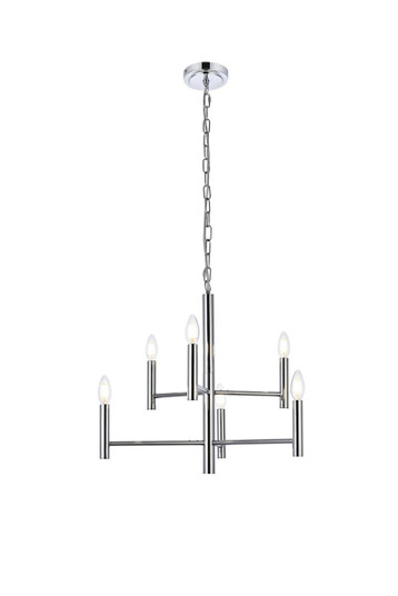 Carmella Six Light Pendant in Chrome (173|LD7060D22C)