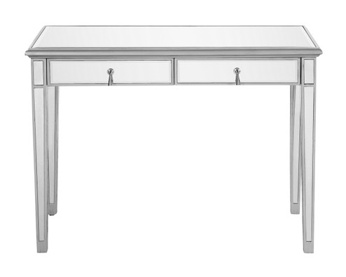 Contempo Vanity Table in Hand Rubbed Antique Silver (173|MF6-1006S)