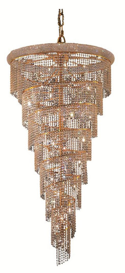 Spiral 26 Light Chandelier in Gold (173|V1801SR36G/RC)