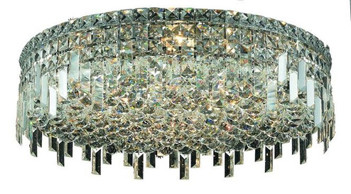 Maxime Nine Light Flush Mount in Chrome (173|V2031F24C/RC)