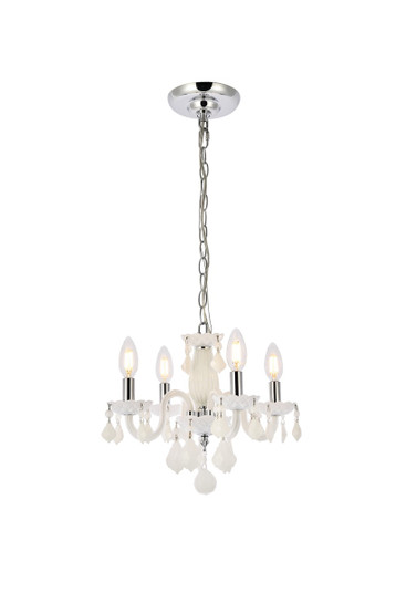 Rococo Four Light Pendant in white (173|V7804D15WH-WH/RC)