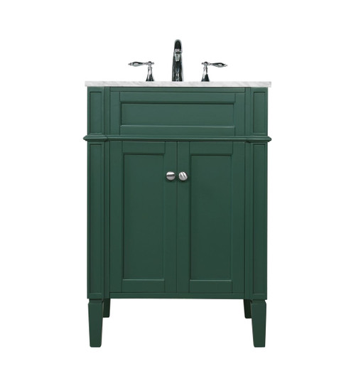 Park Avenue Single Bathroom Vanity in Green (173|VF12524GN)