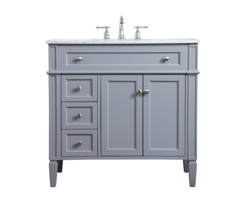 Park Avenue Single Bathroom Vanity in Grey (173|VF12536GR)