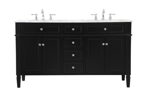 Park Avenue Bathroom Vanity Set in Black (173|VF12560DBK)