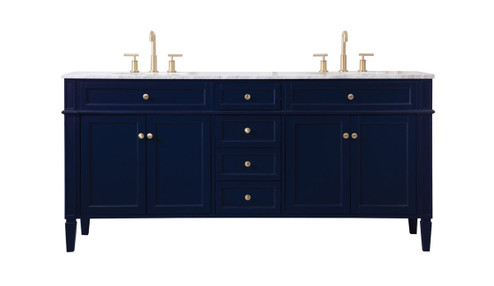 Park Avenue Double Bathroom Vanity in Blue (173|VF12572DBL)