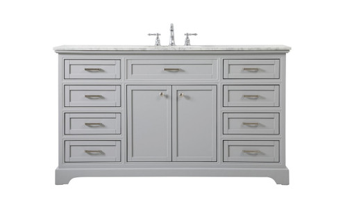 Americana Single Bathroom Vanity in Grey (173|VF15060GR)