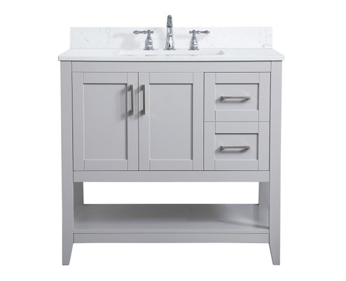 Aubrey Bathroom Vanity Set in Grey (173|VF16036GR-BS)