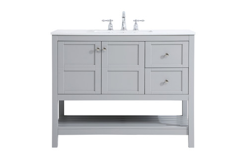 Theo Single Bathroom Vanity in Gray (173|VF16442GR)